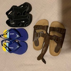 Toddler Boys Sandals set of 3